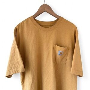 Carhartt yellow workwear pocket tee‎ #skaterstyle Size XL